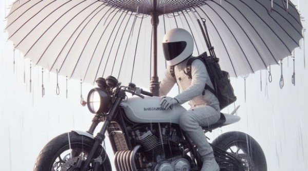 Kronik : la solution ultime pour le motard : le parapluie moto